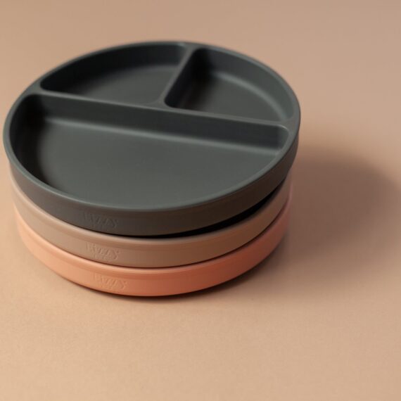 Silicone Suction Plate (Dark Grey)