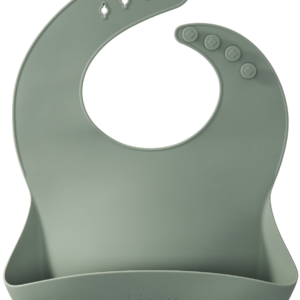 Baby Silicone Bib (Sage)