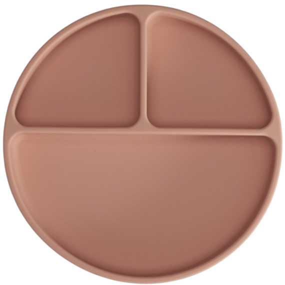 Silicone Suction Plate (Muted Pink)
