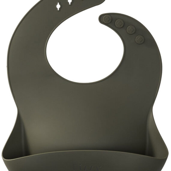 Baby Silicone Bib (Olive)